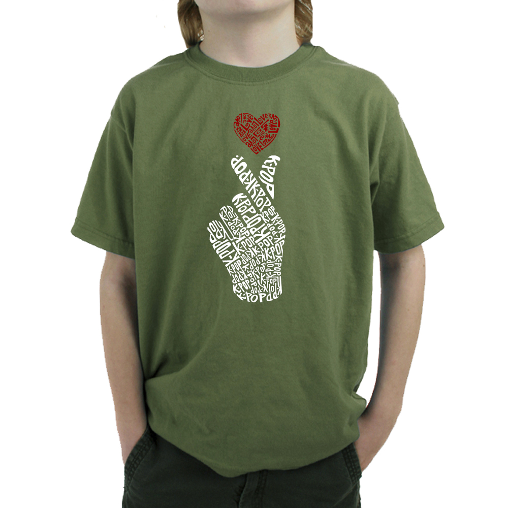 Boy's Word Art T-shirt - K-Pop